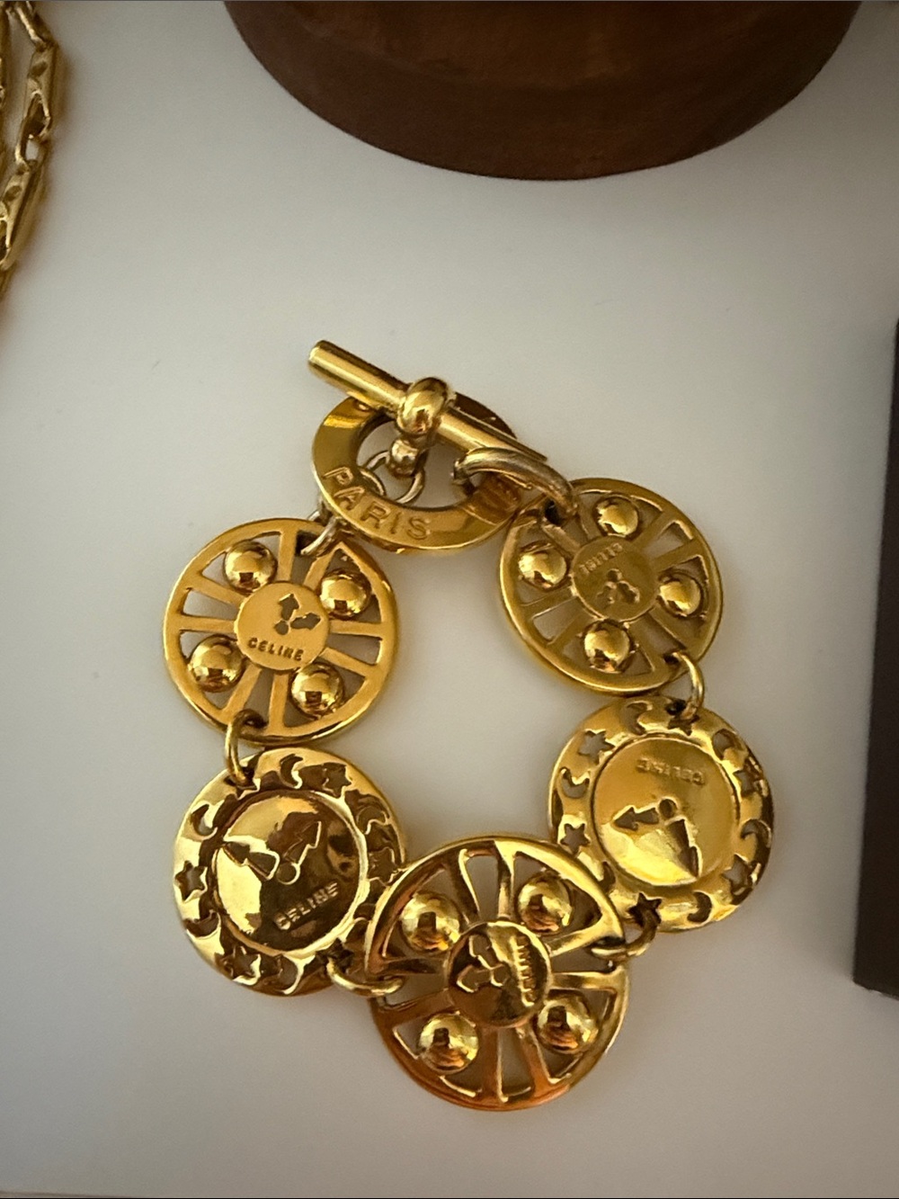 Celine Clock Toggle Bracelet